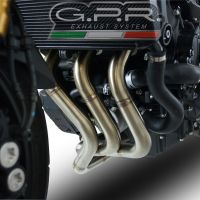 GPR pot echappement compatible avec  Yamaha Mt-09 Tracer 900 2015-2016, Albus Ceramic, Homologué et légal, système d'échappement complet avec catalyseur et db killer amovible 