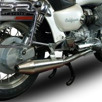 GPR pot echappement compatible avec  Moto Guzzi California 1100 Special-Stone-Sport-Ev-Alu 1997-2005, Vintacone, Paire de pot d'échappement homologuées, livrées avec db killer amovible, catalyseurs et raccords spécifiques 