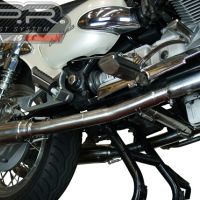 GPR pot echappement compatible avec  Moto Guzzi California 1100 Special-Stone-Sport-Ev-Alu 1997-2005, Vintacone, Paire de pot d'échappement homologuées, livrées avec db killer amovible, catalyseurs et raccords spécifiques 