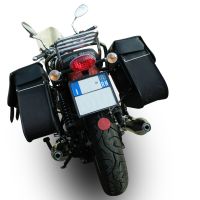 GPR pot echappement compatible avec  Moto Guzzi V7 (I - II) - Stone - Special 2012-2016, Vintacone , Paire de pot d'échappement homologuées, livrées avec db killer amovible et raccords spécifiques 