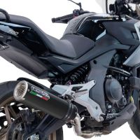 GPR pot echappement compatible avec  Cf Moto 700 Mt 2023-2024, M3 Black Titanium, Pot Échappement slip-on homologué, légal, avec db killer amovible, tuyau de liaison et catalyseur 