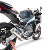 GPR pot echappement compatible avec  Aprilia RS 457 2024-2025, M3 Inox , Homologué et légal, système d'échappement complet avec catalyseur et db killer amovible 