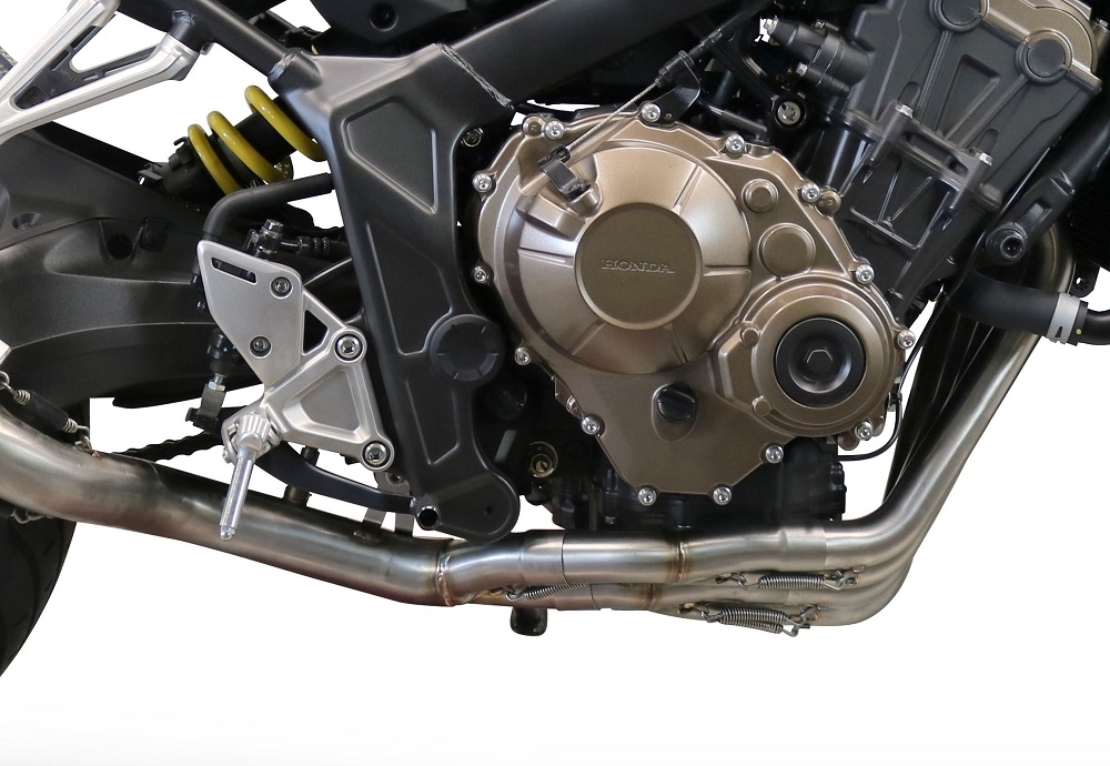 GPR pot echappement compatible avec  Honda Cb 650 R 2019-2020, M3 Inox , Homologué et légal, système d'échappement complet avec catalyseur et db killer amovible 