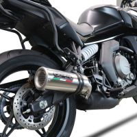 GPR pot echappement compatible avec  Cf Moto 650 Gt 2022-2024, M3 Titanium Natural, Échappement légal, homologué,silencieux avec db killer amovible et tuyau de liaison spécifique 