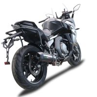 GPR pot echappement compatible avec  Cf Moto 650 Gt 2022-2024, Furore Poppy, Pot echappement racing,silencieux avec db killer et des tuyaux de liaison sans homologation 