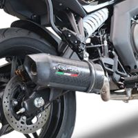 GPR pot echappement compatible avec  Cf Moto 650 Gt 2022-2024, Furore Poppy, Pot echappement racing,silencieux avec db killer et des tuyaux de liaison sans homologation 