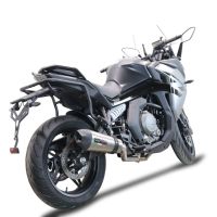 GPR pot echappement compatible avec  Cf Moto 650 Gt 2022-2024, Gpe Ann. Titanium, Pot echappement racing,silencieux avec db killer et des tuyaux de liaison sans homologation 