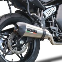 GPR pot echappement compatible avec  Cf Moto 650 Gt 2022-2024, Gpe Ann. Titanium, Pot echappement racing,silencieux avec db killer et des tuyaux de liaison sans homologation 