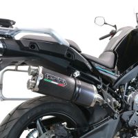 GPR pot echappement compatible avec  Cf Moto 800 Mt Touring 2022-2024, Dual Poppy, Échappement légal, homologué,silencieux avec db killer amovible et tuyau de liaison spécifique 