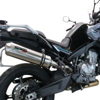 GPR pot echappement compatible avec  Cf Moto 800 Mt Sport 2022-2024, Satinox , Échappement légal, homologué,silencieux avec db killer amovible et tuyau de liaison spécifique 