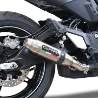 GPR pot echappement compatible avec  Cf Moto 700 CL-X Heritage  2022-2024, Deeptone Inox, Échappement légal, homologué,silencieux avec db killer amovible et tuyau de liaison spécifique 