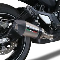 GPR pot echappement compatible avec  Cf Moto 700 CL-X Adv 2022-2024, Gpe Ann. titanium, Échappement légal, homologué,silencieux avec db killer amovible et tuyau de liaison spécifique 