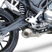 GPR pot echappement compatible avec  Cf Moto 300 NK 2022-2024, Powercone Evo, Homologué et légal, système d'échappement complet avec catalyseur et db killer amovible 