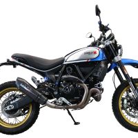 GPR pot echappement compatible avec  Ducati Scrambler 800 Nightshift -Urban Motard 2021-2022, GP Evo4 Poppy, Échappement légal, homologué,silencieux avec catalyseur, db killer amovible et tuyau de liaison spécifique 