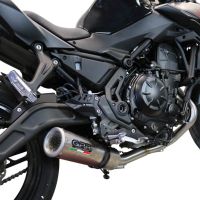 GPR pot echappement compatible avec  Kawasaki Z 650 2017-2020, M3 Inox , Homologué et légal, système d'échappement complet avec catalyseur et db killer amovible 