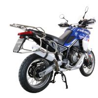 GPR pot echappement compatible avec  Aprilia Tuareg 660 2021-2024, Albus Evo4, Échappement légal, homologué,silencieux avec db killer amovible et tuyau de liaison spécifique 