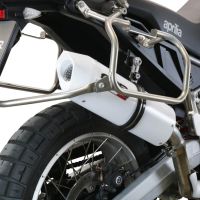 GPR pot echappement compatible avec  Aprilia Tuareg 660 2021-2024, Albus Evo4, Échappement légal, homologué,silencieux avec db killer amovible et tuyau de liaison spécifique 