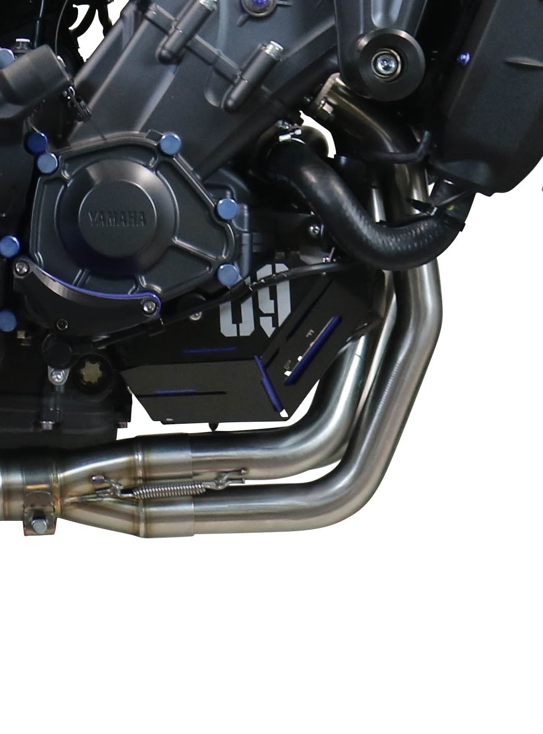 GPR pot echappement compatible avec  Yamaha Mt-09 2021-2023, Powercone Evo, Homologué et légal, système d'échappement complet avec catalyseur et db killer amovible 