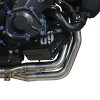 GPR pot echappement compatible avec  Yamaha Mt-09 2021-2023, Powercone Evo, Homologué et légal, système d'échappement complet avec catalyseur et db killer amovible 