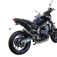 GPR pot echappement compatible avec  Yamaha Mt-09 2021-2023, M3 Black Titanium, Homologué et légal, système d'échappement complet avec catalyseur et db killer amovible 