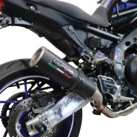 GPR pot echappement compatible avec  Yamaha Mt-09 2021-2023, M3 Black Titanium, Homologué et légal, système d'échappement complet avec catalyseur et db killer amovible 