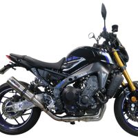 GPR pot echappement compatible avec  Yamaha Mt-09 2021-2023, M3 Inox , Homologué et légal, système d'échappement complet avec catalyseur et db killer amovible 