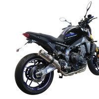 GPR pot echappement compatible avec  Yamaha Mt-09 2021-2023, M3 Inox , Homologué et légal, système d'échappement complet avec catalyseur et db killer amovible 