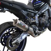 GPR pot echappement compatible avec  Yamaha Mt-09 2021-2023, M3 Inox , Homologué et légal, système d'échappement complet avec catalyseur et db killer amovible 