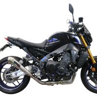 GPR pot echappement compatible avec  Yamaha Mt-09 2021-2023, Powercone Evo, Homologué et légal, système d'échappement complet avec catalyseur et db killer amovible 