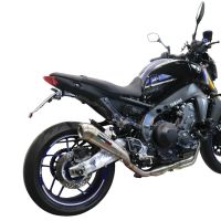 GPR pot echappement compatible avec  Yamaha Mt-09 2021-2023, Powercone Evo, Homologué et légal, système d'échappement complet avec catalyseur et db killer amovible 