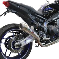 GPR pot echappement compatible avec  Yamaha Mt-09 2021-2023, Powercone Evo, Homologué et légal, système d'échappement complet avec catalyseur et db killer amovible 