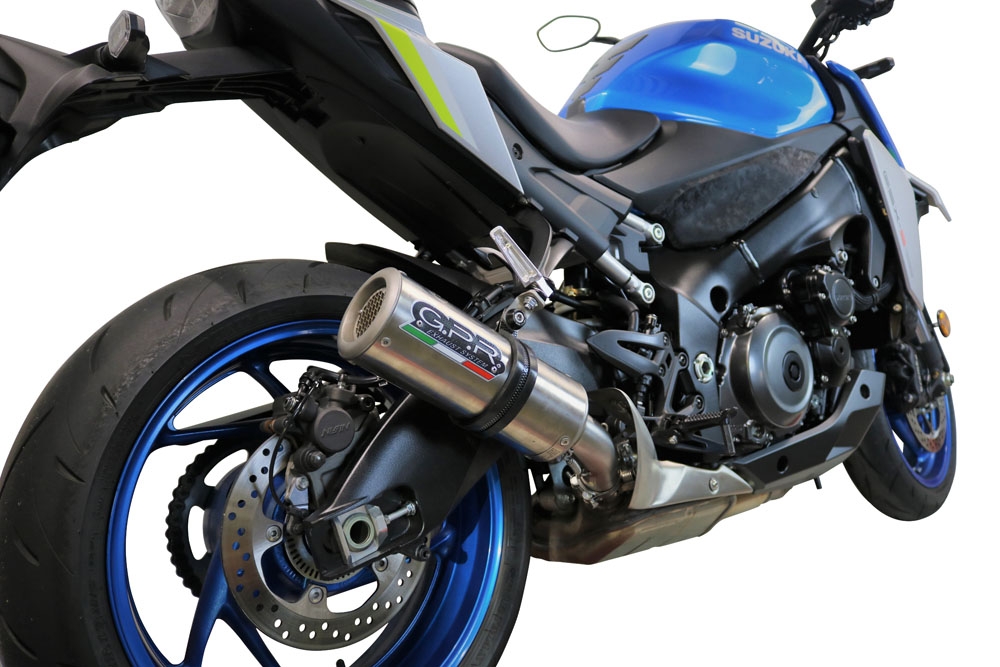 GPR pot echappement compatible avec  Suzuki Gsx-S 1000 F  2015-2016, M3 Inox , Échappement légal, homologué,silencieux avec db killer amovible et tuyau de liaison spécifique 