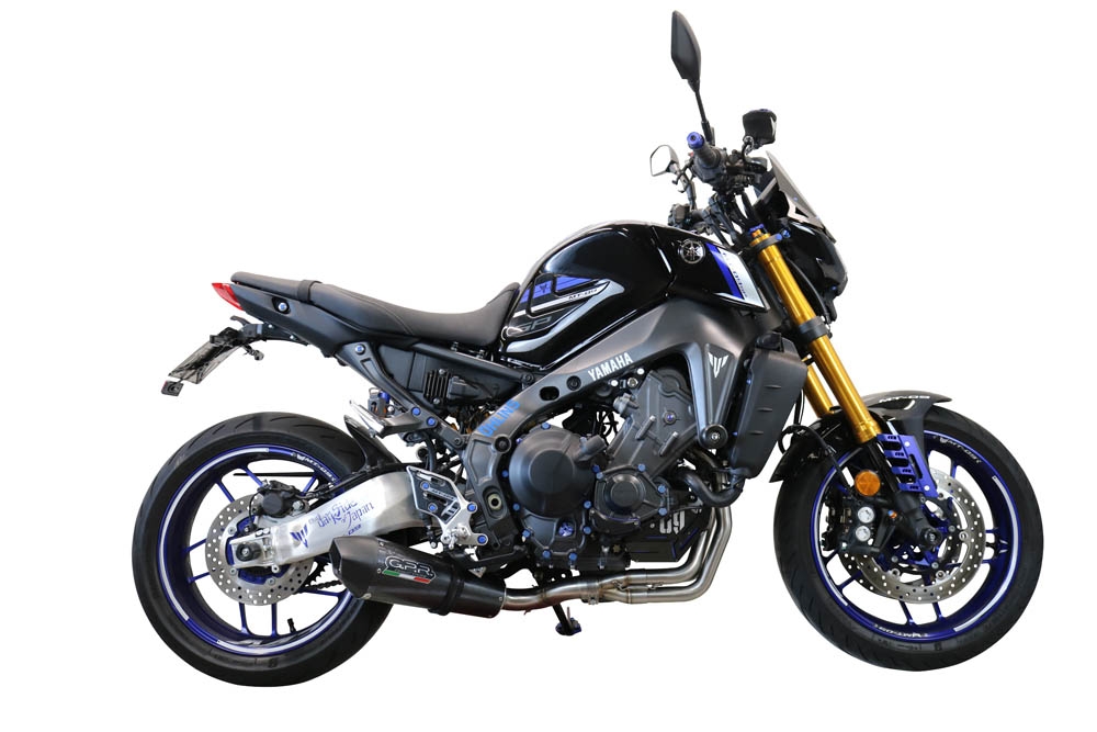 GPR pot echappement compatible avec  Yamaha Mt-09 2021-2024, Gpe Ann. Poppy, Pot échappement complet, non légal pour les pays de l'UE, avec db killer amovible 