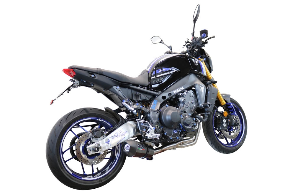 GPR pot echappement compatible avec  Yamaha Mt-09 2021-2024, Gpe Ann. Poppy, Pot échappement complet, non légal pour les pays de l'UE, avec db killer amovible 