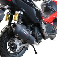 GPR pot echappement compatible avec  Honda X-Adv 150 2020-2023, Furore Nero, Pot d'échappement complet racing, compris de collecteur et db killer amovible, sans homologation 