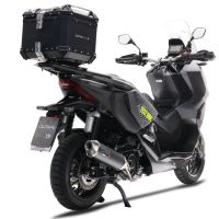 GPR pot echappement compatible avec  Honda Adv 350 2022-2024, Pentascooter, Échappement légal, homologué,silencieux avec db killer amovible, catalyseur et tuyau de liaison spécifique 