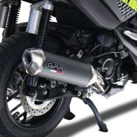 GPR pot echappement compatible avec  Honda Adv 350 2022-2024, Pentascooter, Échappement légal, homologué,silencieux avec db killer amovible, catalyseur et tuyau de liaison spécifique 