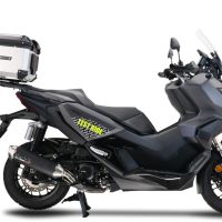 GPR pot echappement compatible avec  Honda Adv 350 2022-2024, Pentascooter, Échappement légal, homologué,silencieux avec db killer amovible, catalyseur et tuyau de liaison spécifique 