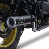 GPR pot echappement compatible avec  Honda Cmx 1100 Rebel 2021-2024, M3 Black Titanium, Échappement légal, homologué,silencieux avec db killer amovible et tuyau de liaison spécifique 