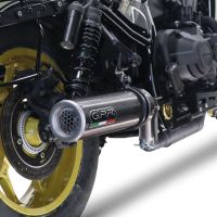 GPR pot echappement compatible avec  Honda Cmx 1100 Rebel 2021-2024, M3 Poppy , Échappement légal, homologué,silencieux avec db killer amovible et tuyau de liaison spécifique 