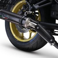 GPR pot echappement compatible avec  Honda Cmx 1100 Rebel 2021-2024, M3 Poppy , Échappement légal, homologué,silencieux avec db killer amovible et tuyau de liaison spécifique 