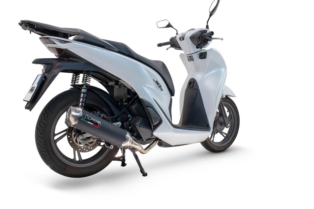 GPR pot echappement compatible avec  Honda SH 125 2024-2025, Pentascooter, Silencieux homologué pour bruit, échappement complet avec catalyseur et db killer 