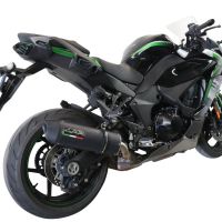 GPR pot echappement compatible avec  Kawasaki Ninja 1000 Sx 2021-2024, Furore Evo4 Nero, Échappement légal, homologué,silencieux avec db killer amovible et tuyau de liaison spécifique 