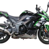 GPR pot echappement compatible avec  Kawasaki Ninja 1000 Sx 2020-2020, GP Evo4 Titanium, Échappement légal, homologué,silencieux avec db killer amovible et tuyau de liaison spécifique 