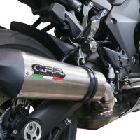 GPR pot echappement compatible avec  Kawasaki Ninja 1000 Sx 2020-2020, GP Evo4 Titanium, Échappement légal, homologué,silencieux avec db killer amovible et tuyau de liaison spécifique 