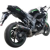 GPR pot echappement compatible avec  Kawasaki Ninja 1000 Sx 2021-2024, M3 Black Titanium, Échappement légal, homologué,silencieux avec db killer amovible et tuyau de liaison spécifique 