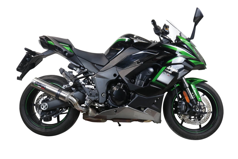 GPR pot echappement compatible avec  Kawasaki Ninja 1000 Sx 2021-2024, M3 Inox , Pot échappement racing, avec les tuyaux de liaison, article sans homologation 