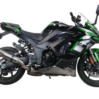 GPR pot echappement compatible avec  Kawasaki Ninja 1000 Sx 2021-2024, M3 Inox , Pot échappement racing, avec les tuyaux de liaison, article sans homologation 