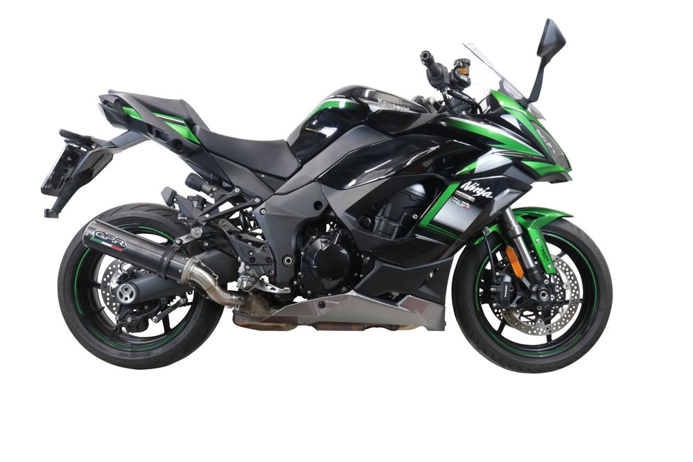 GPR pot echappement compatible avec  Kawasaki Ninja 1000 Sx 2021-2024, M3 Poppy , Pot échappement racing, avec les tuyaux de liaison, article sans homologation 