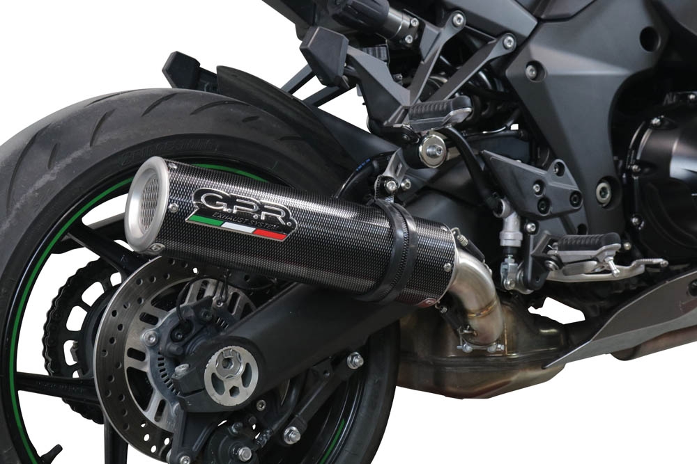 GPR pot echappement compatible avec  Kawasaki Ninja 1000 Sx 2021-2024, M3 Poppy , Pot échappement racing, avec les tuyaux de liaison, article sans homologation 